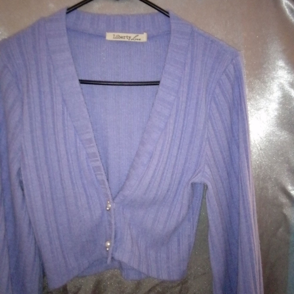 Y2k Blue cardigan